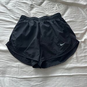 Nike Black Athletic Shorts with Elastic Waistband